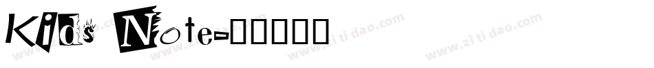 Kids Note字体转换